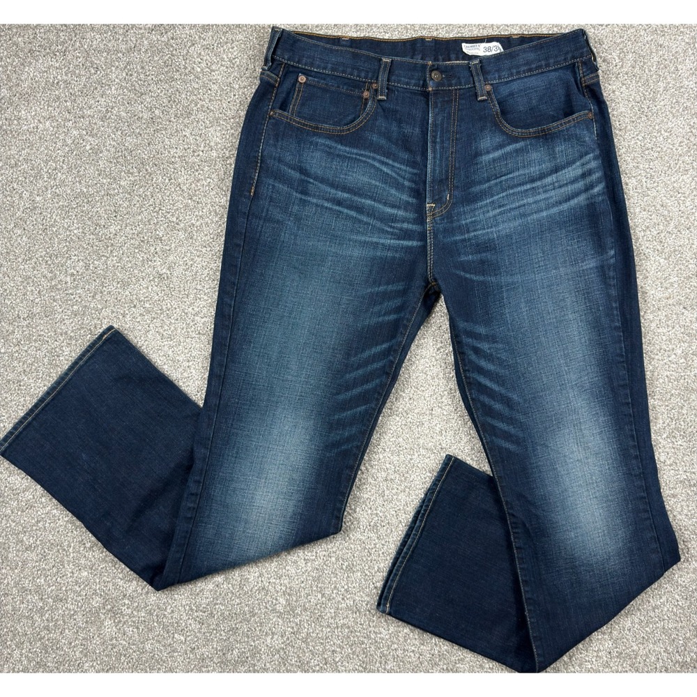 Cremieux Premium Denim Jeans Men's 38x34 Bootcut Blue Stretch Dark Wash